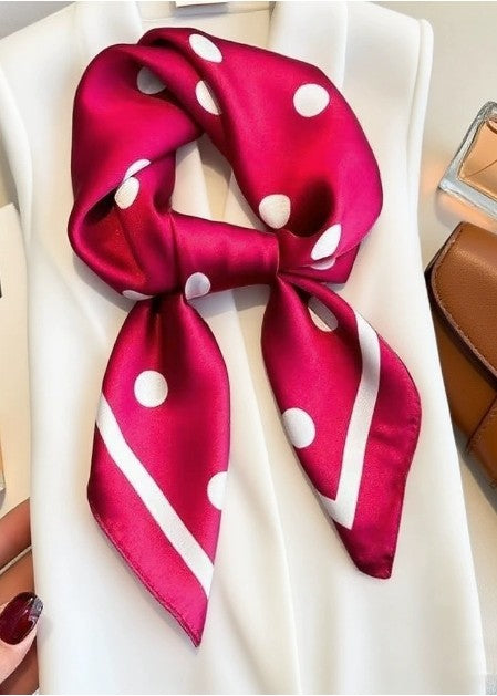 polka dot square scarf-large dots