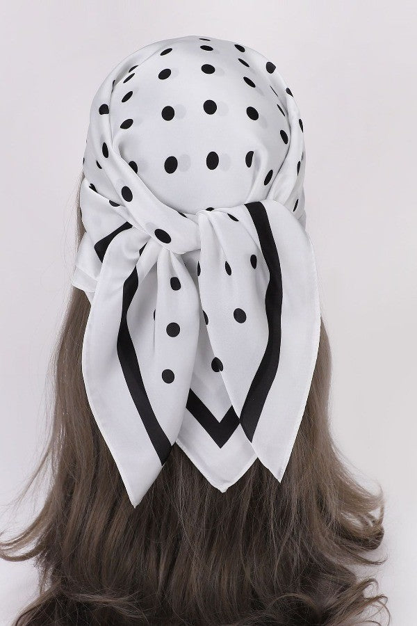 polka dot square scarf-small dots