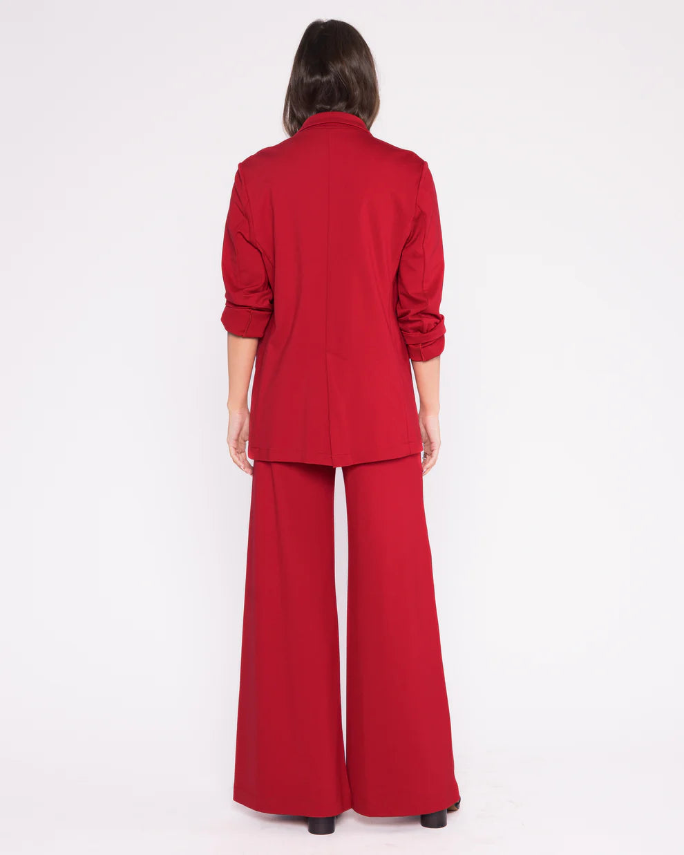 ponte knit oversized blazer
