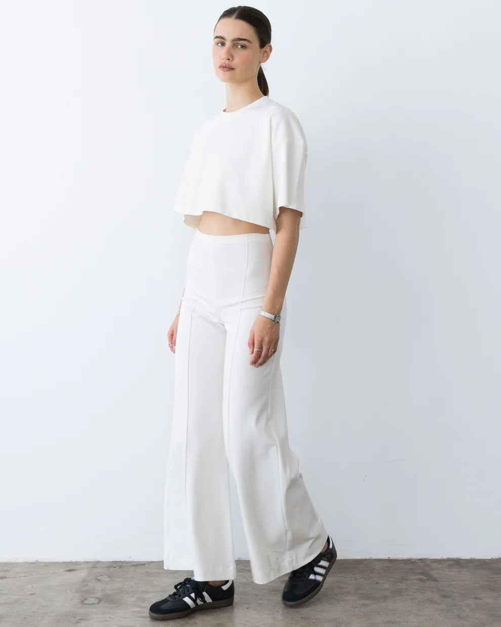 Ponte Knit Crop Top