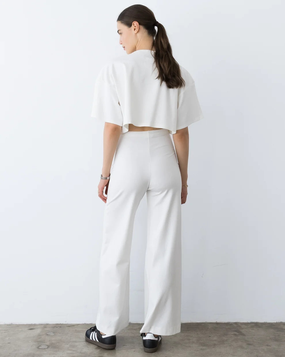 Ponte Knit Crop Top