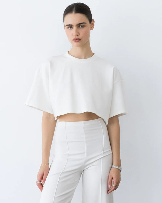 Ponte Knit Crop Top