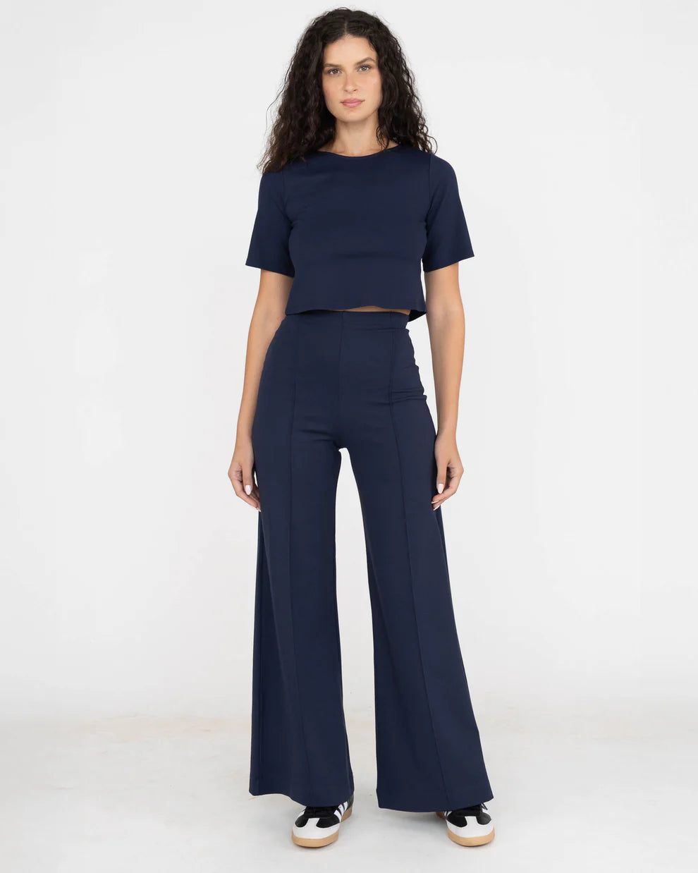 Ponte Knit Wide Leg-Standard