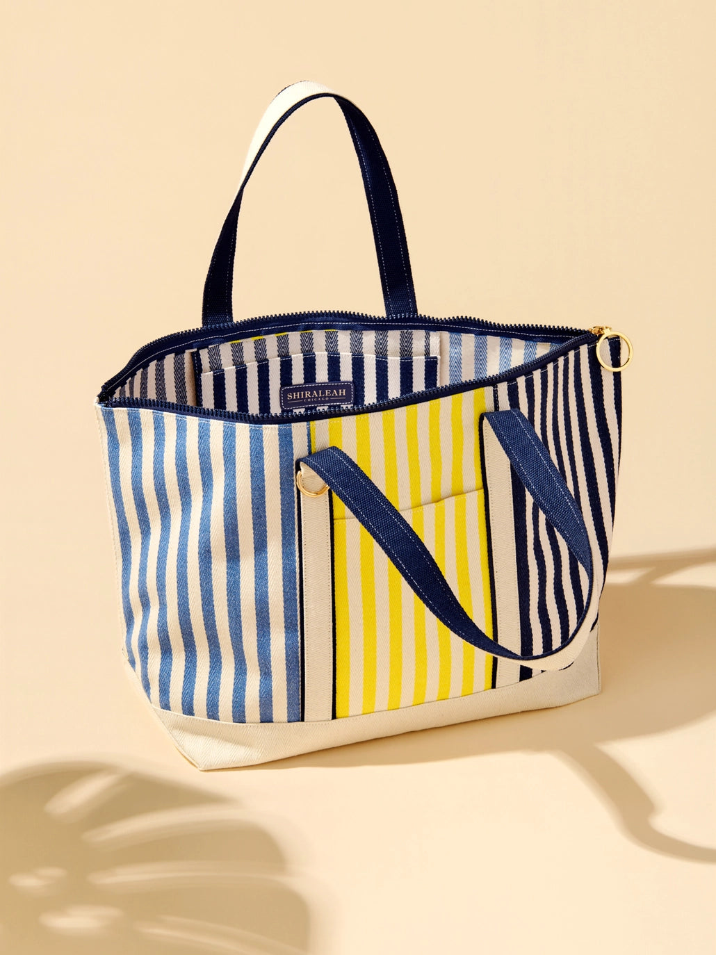 port stripe tote