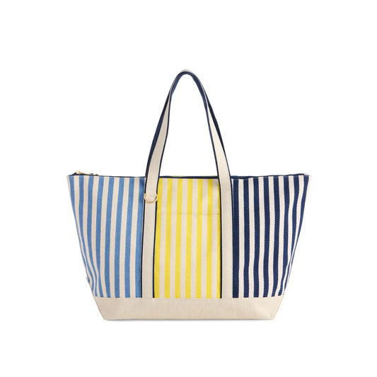 port stripe tote