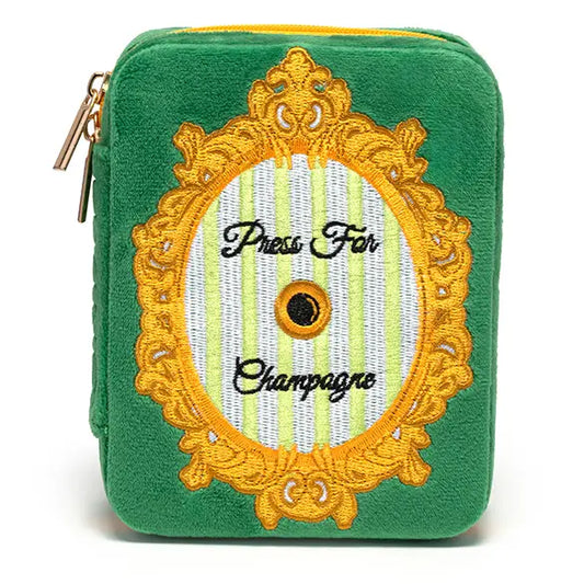 "press for champagne" travel jewelry case