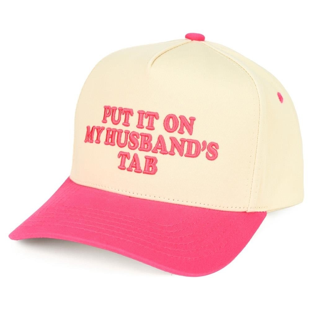 put it on my husbands tab hat