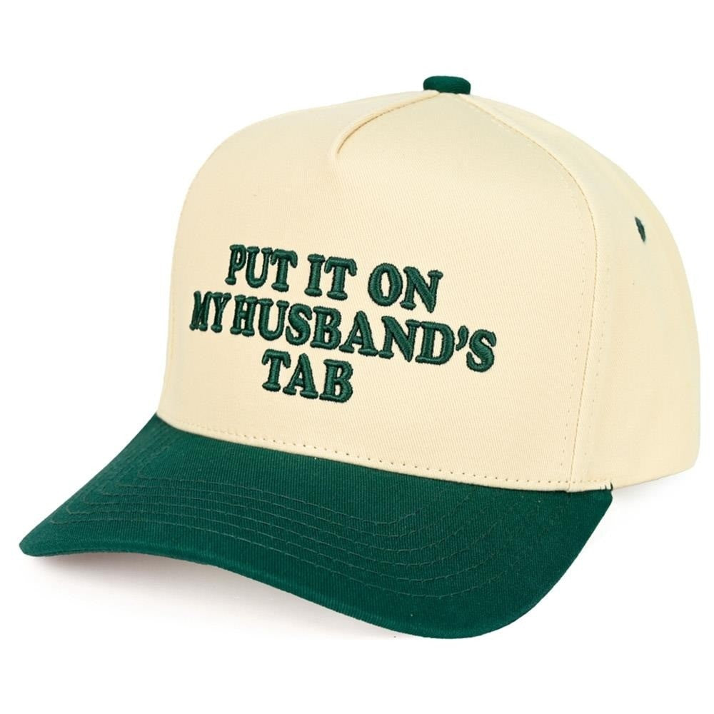 put it on my husbands tab hat