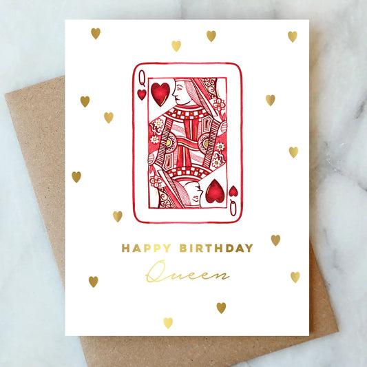 queen of hearts birthday card