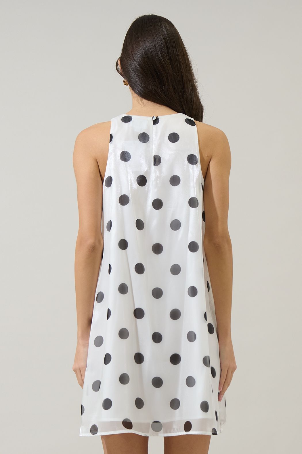randal polka dot mini dress
