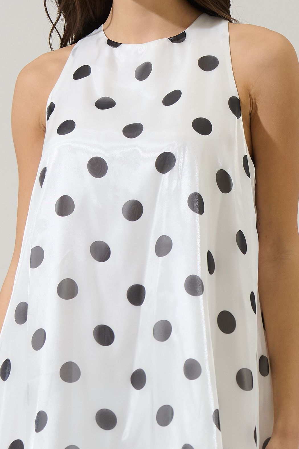randal polka dot mini dress