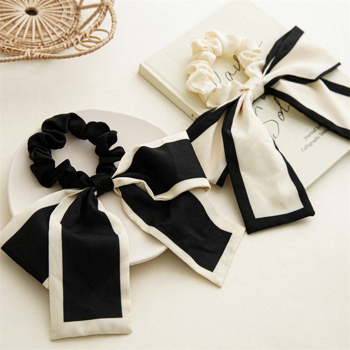 retro ribbon scrunchie