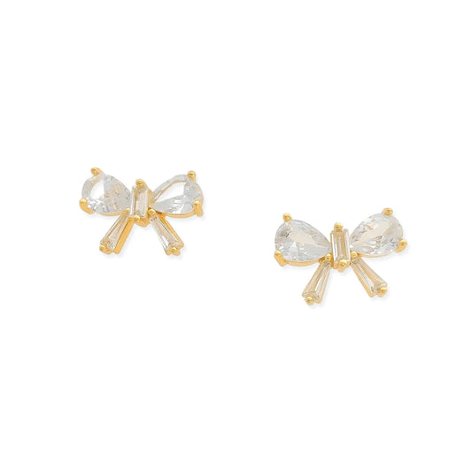 ribbon stud earrings