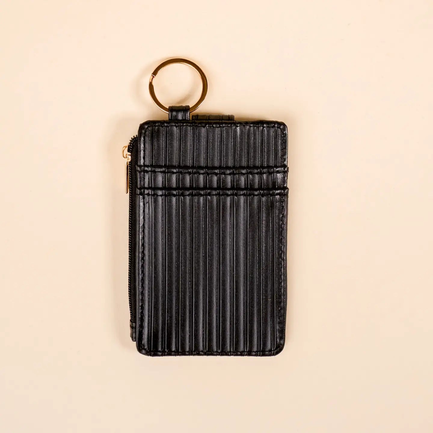 ripple ridge keychain wallet-black