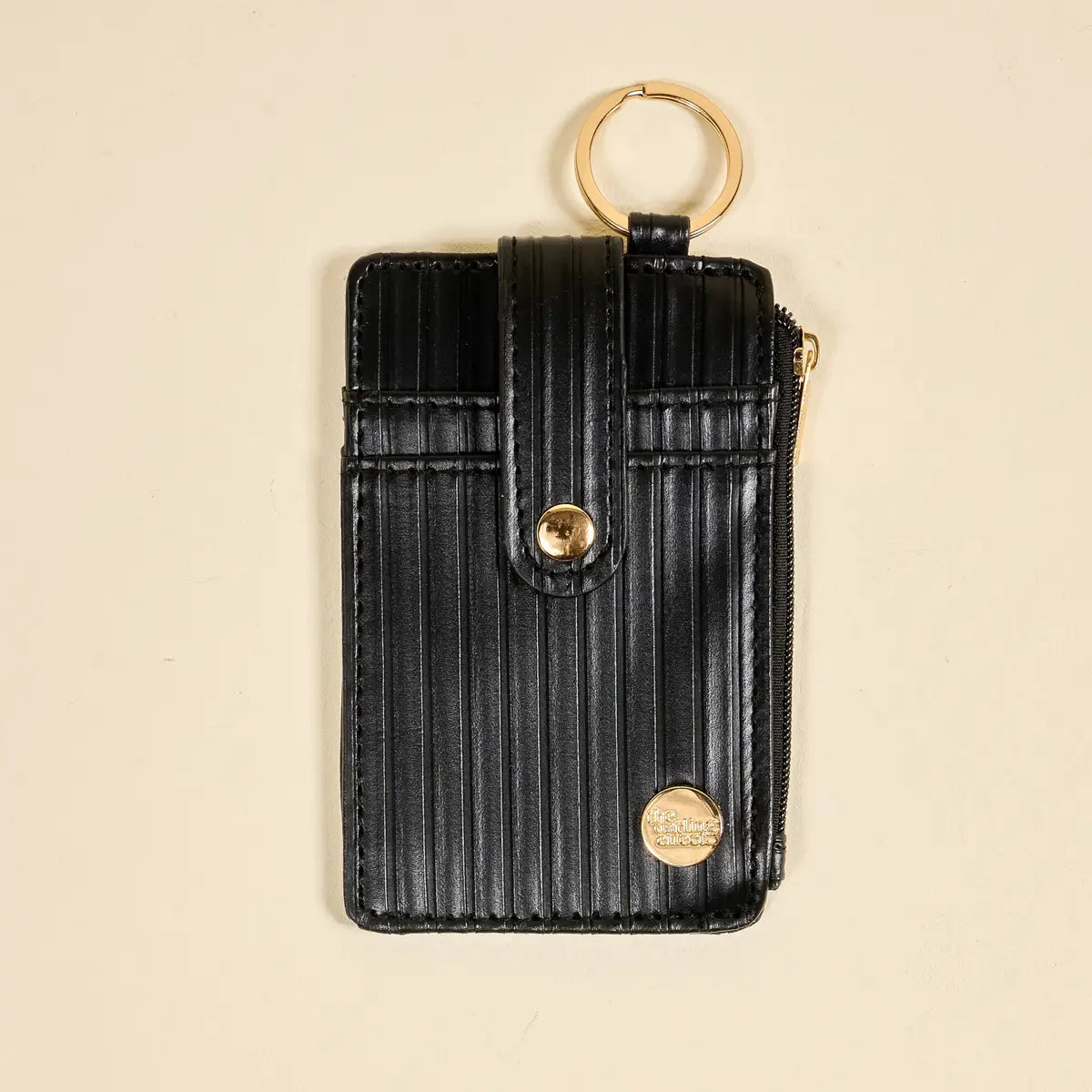 ripple ridge keychain wallet-black