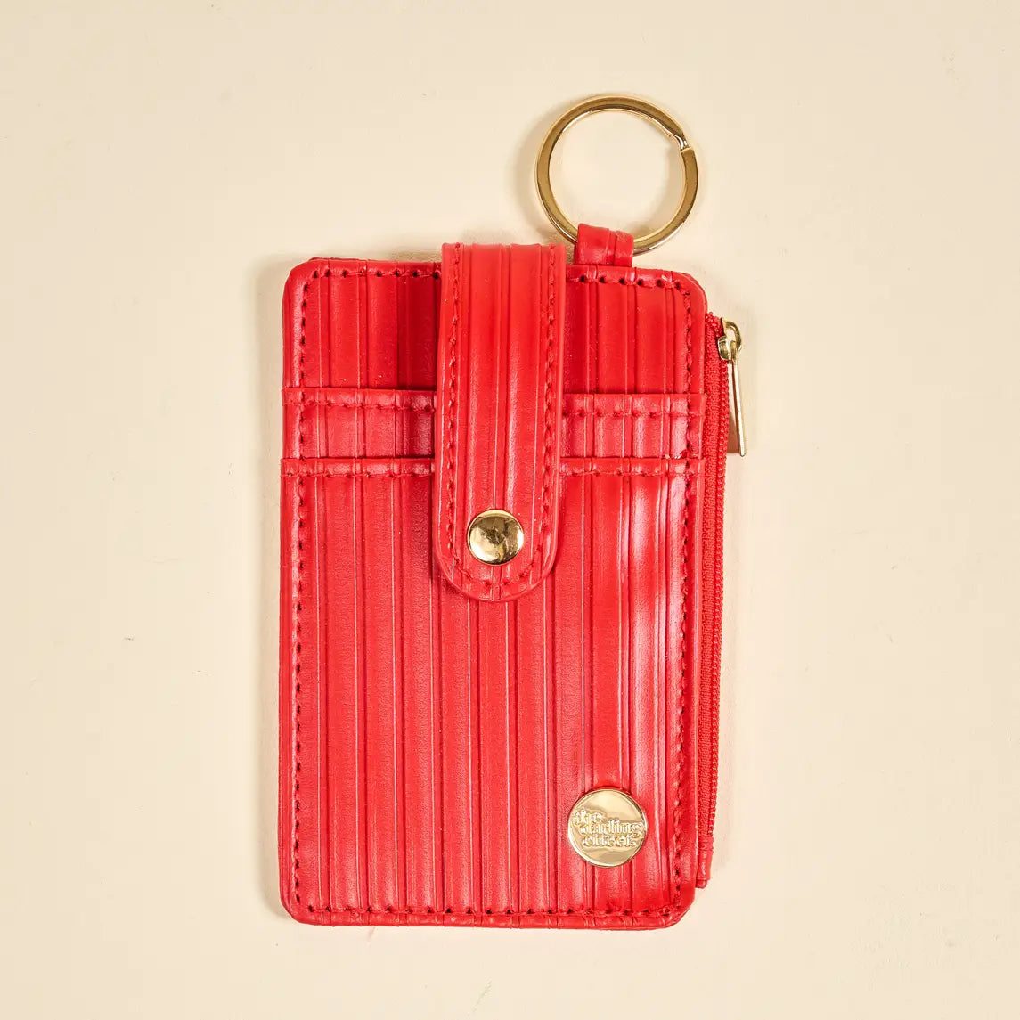 ripple ridge keychain wallet-red