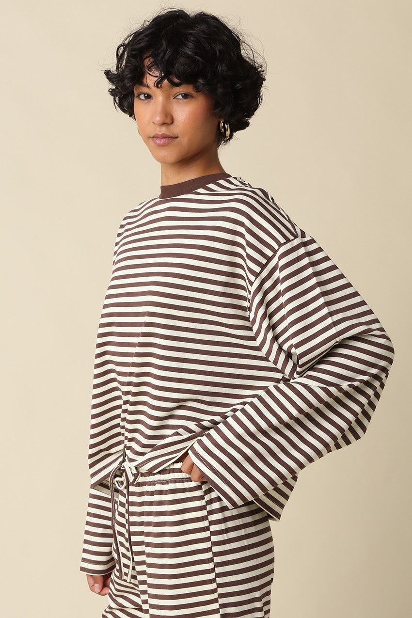 sadie stripe lounge top