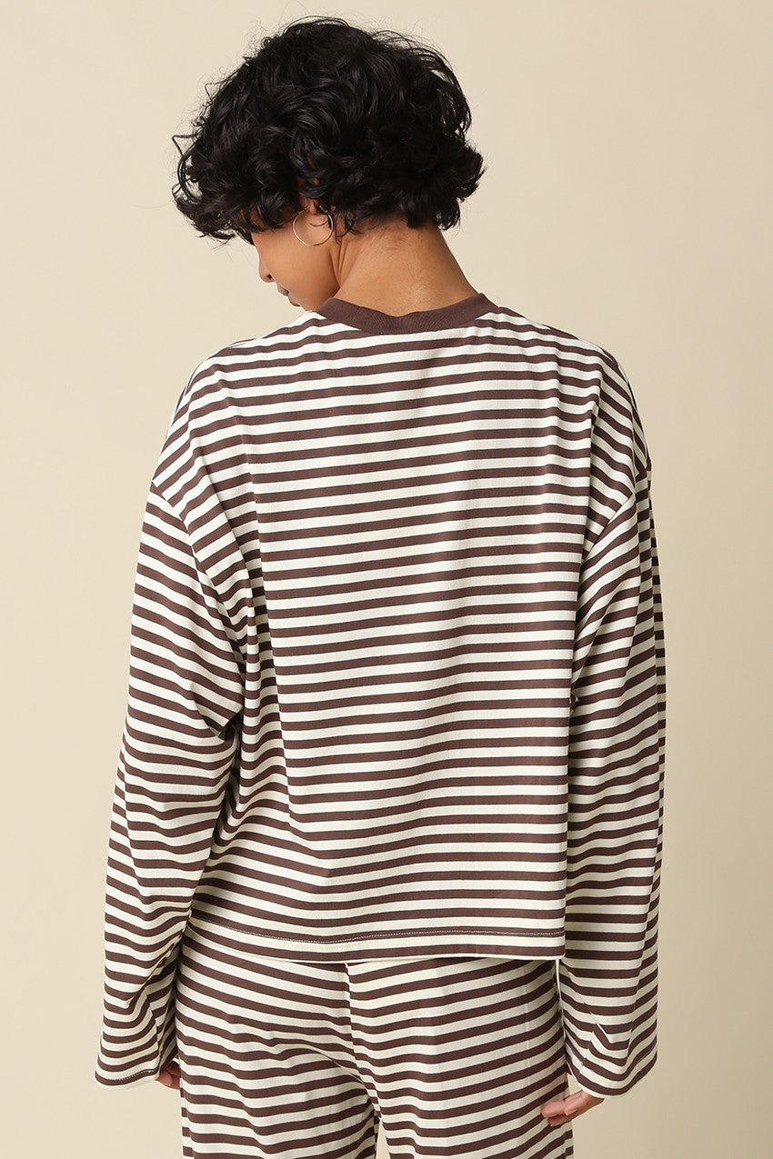 sadie stripe lounge top