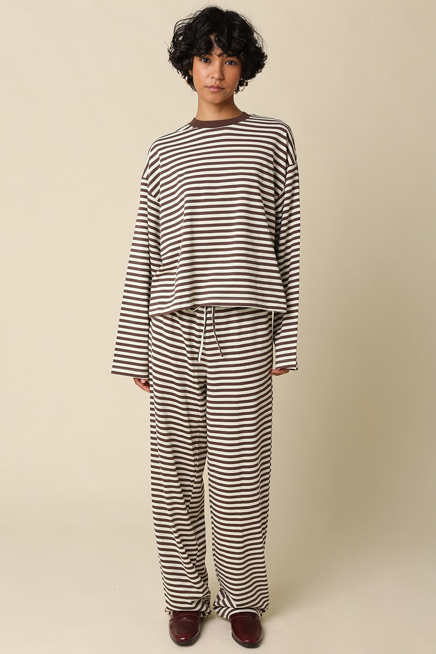 sadie stripe lounge top