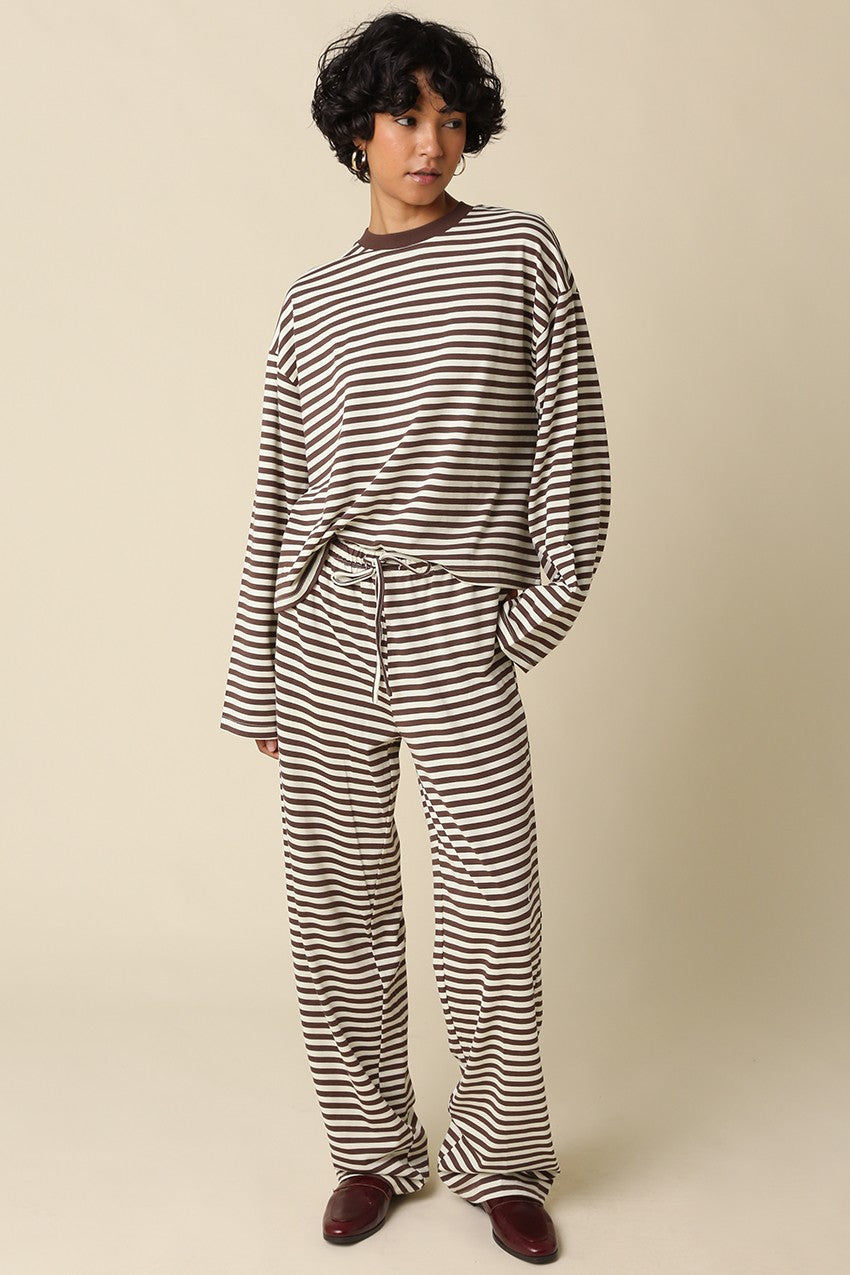 sadie stripe lounge top