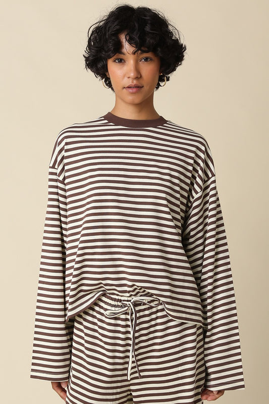 sadie stripe lounge top