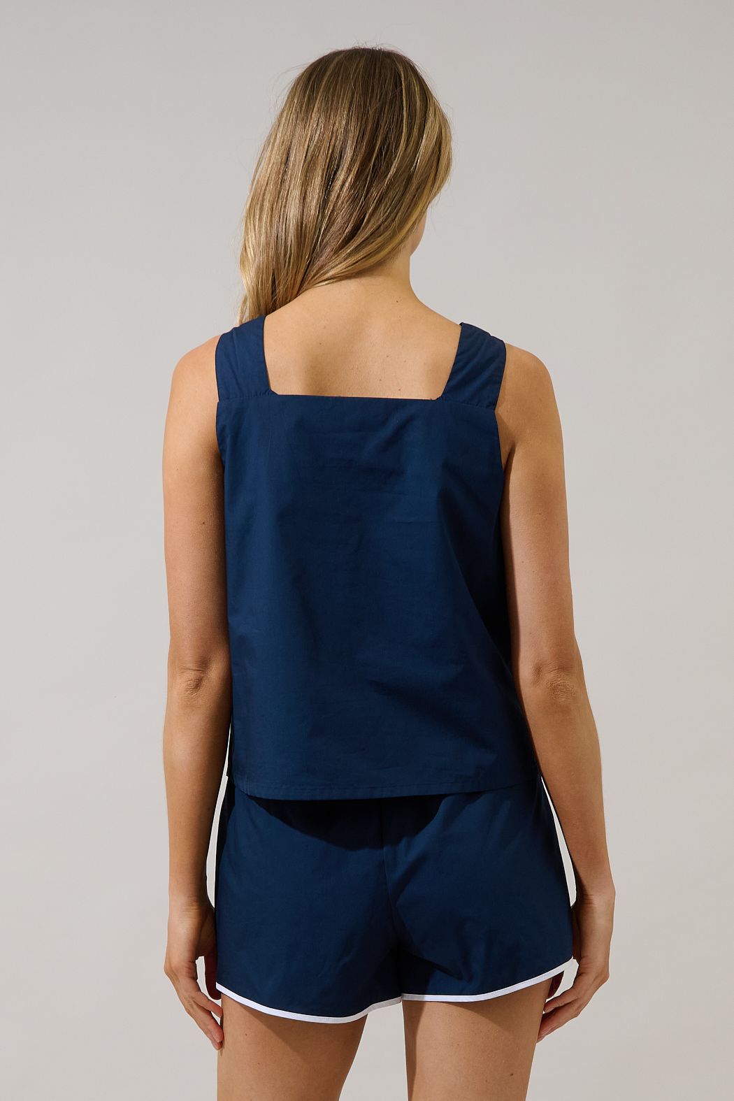 sailboat square neck tank top