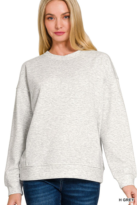 scuba round neck sweatshirt