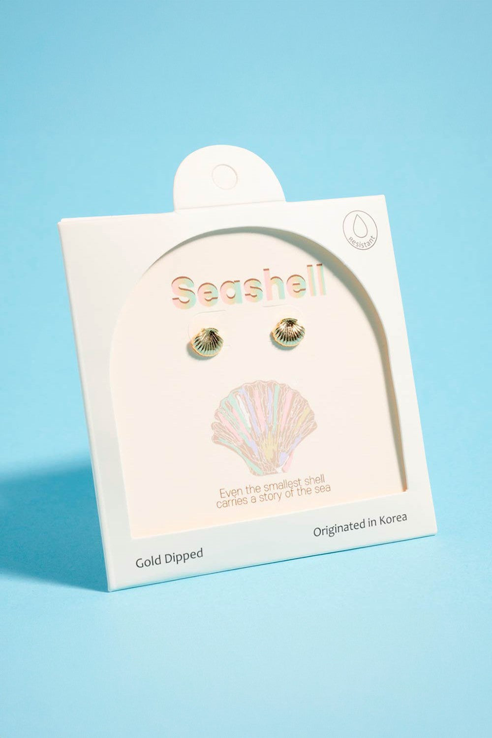 seashell mini stud earrings