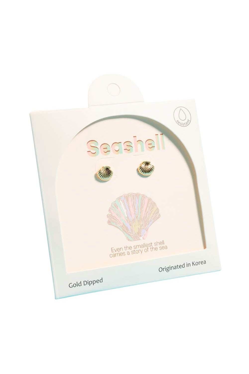 seashell mini stud earrings