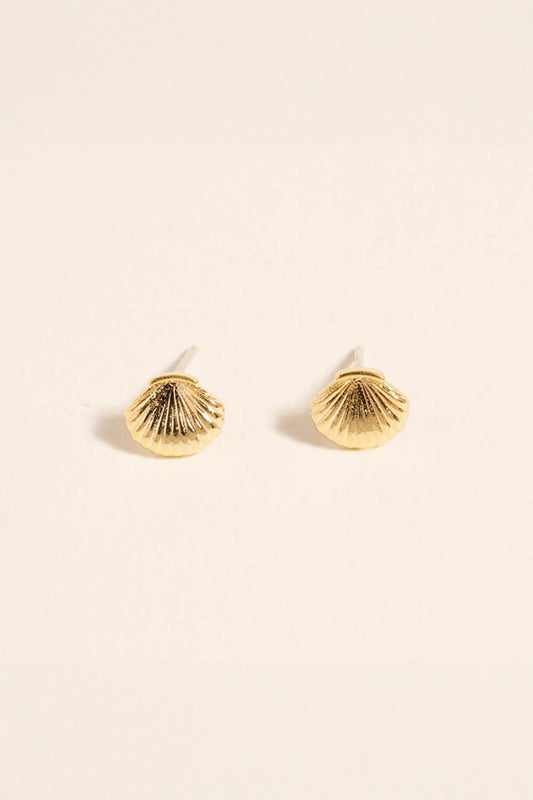 seashell mini stud earrings