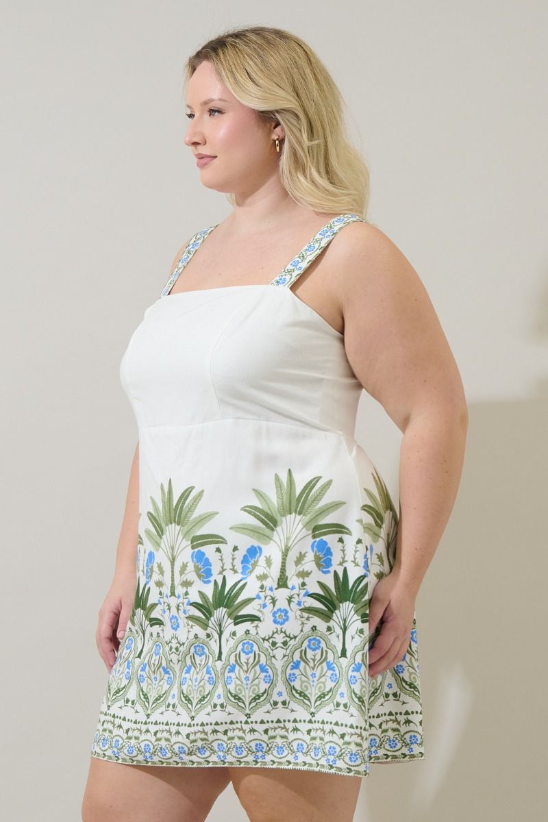 senara floral mini dress-curvy