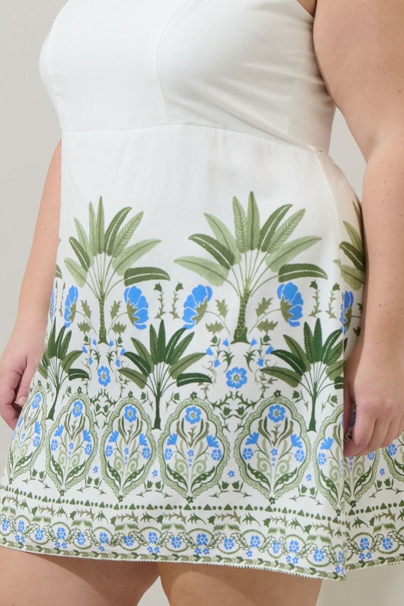 senara floral mini dress-curvy