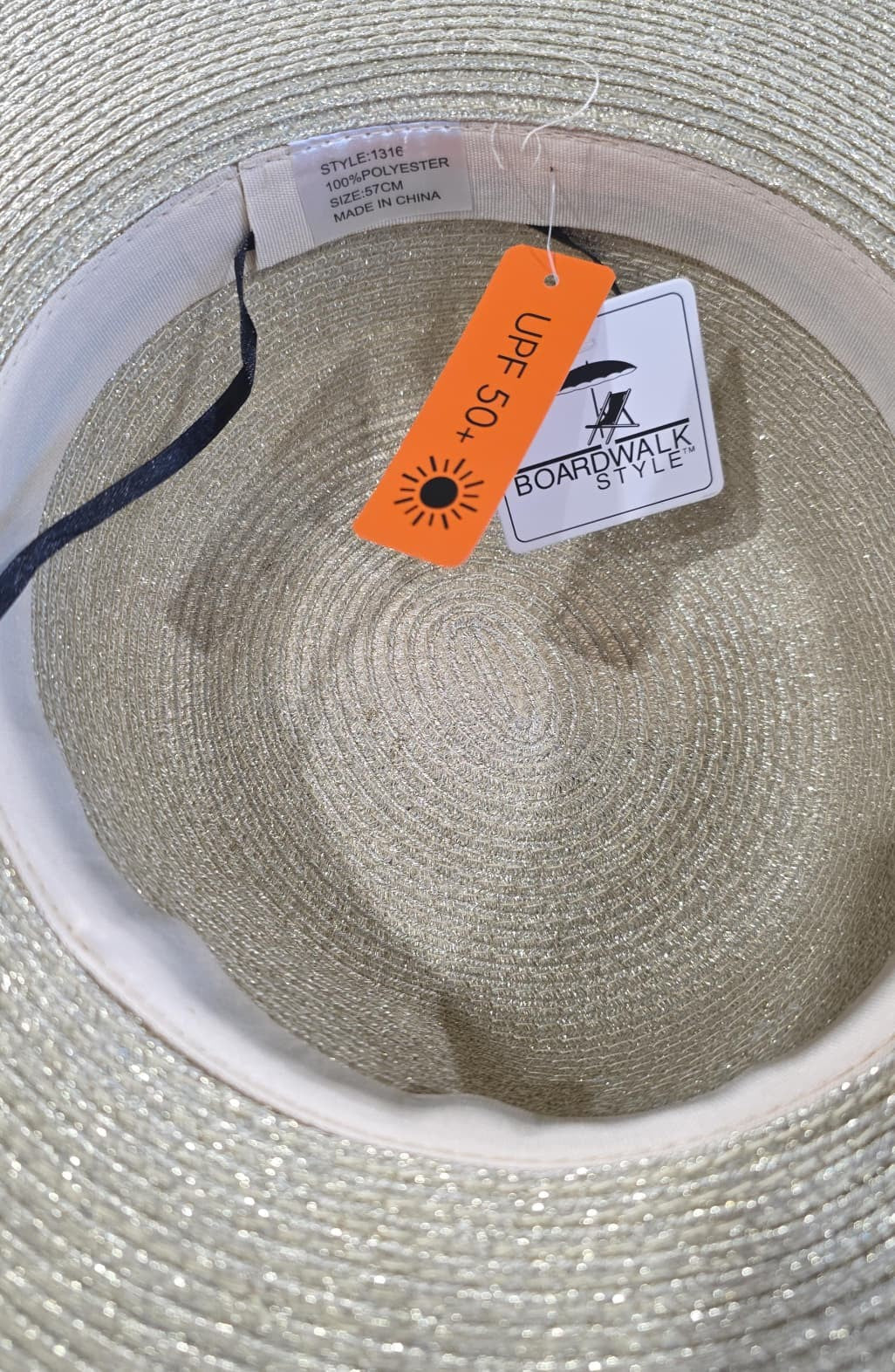 shimmer wide brim UPF 50+ sun hat