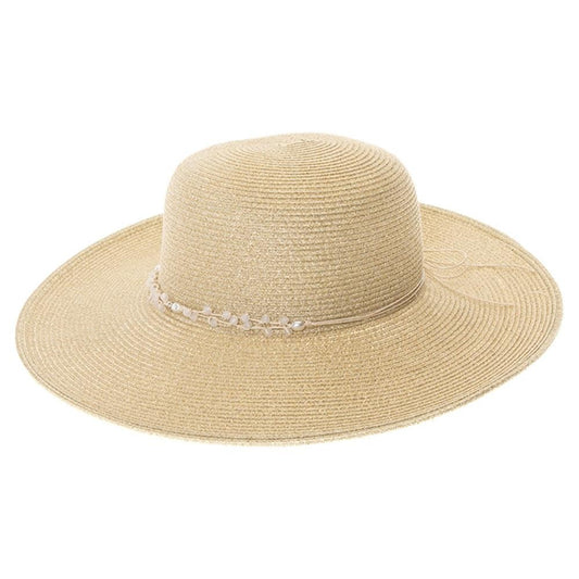 shimmer wide brim UPF 50+ sun hat