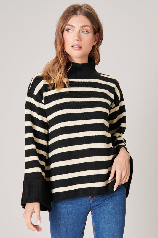 slayder stripe turtleneck sweater