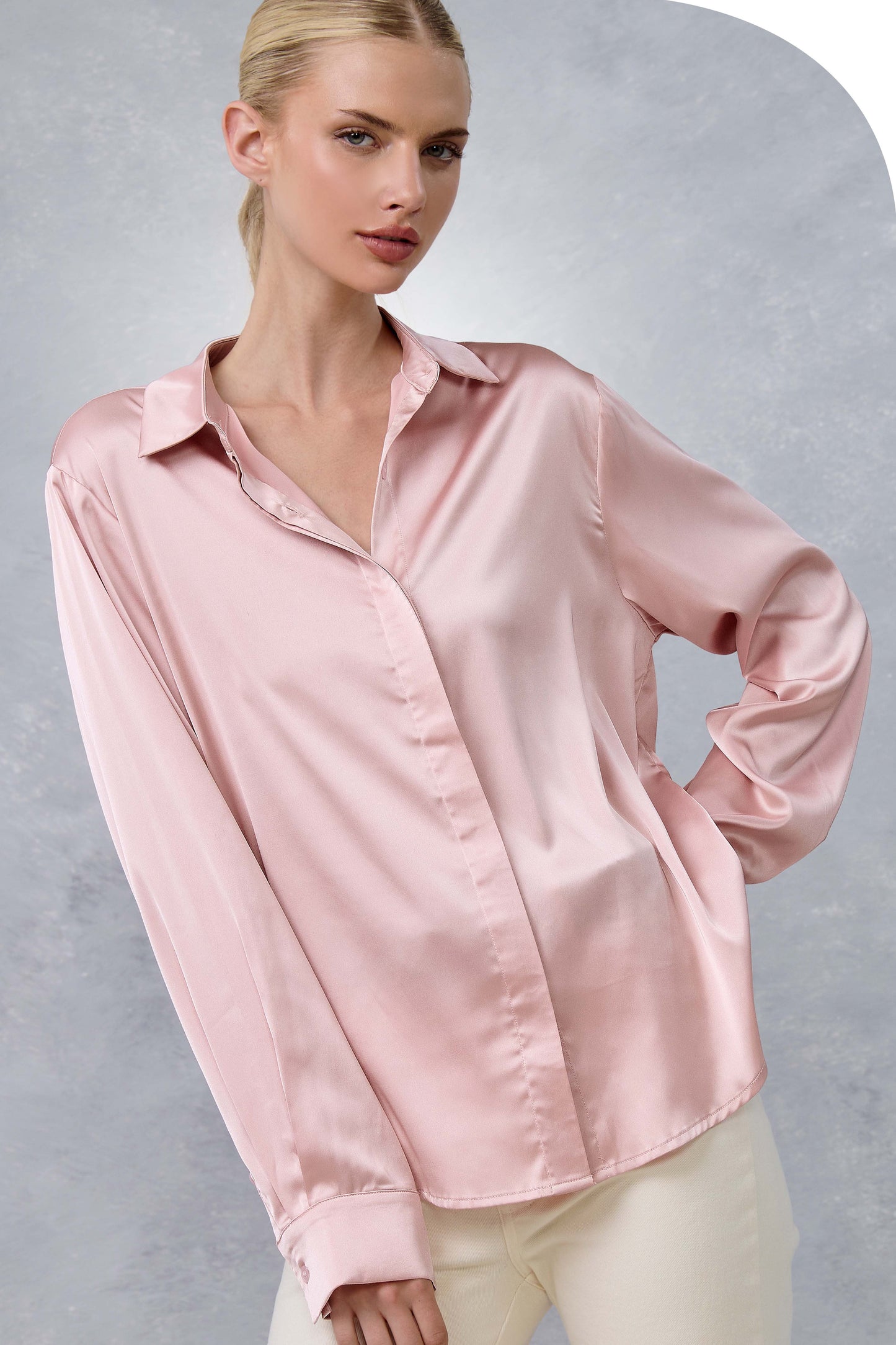 smooth operator silky button down