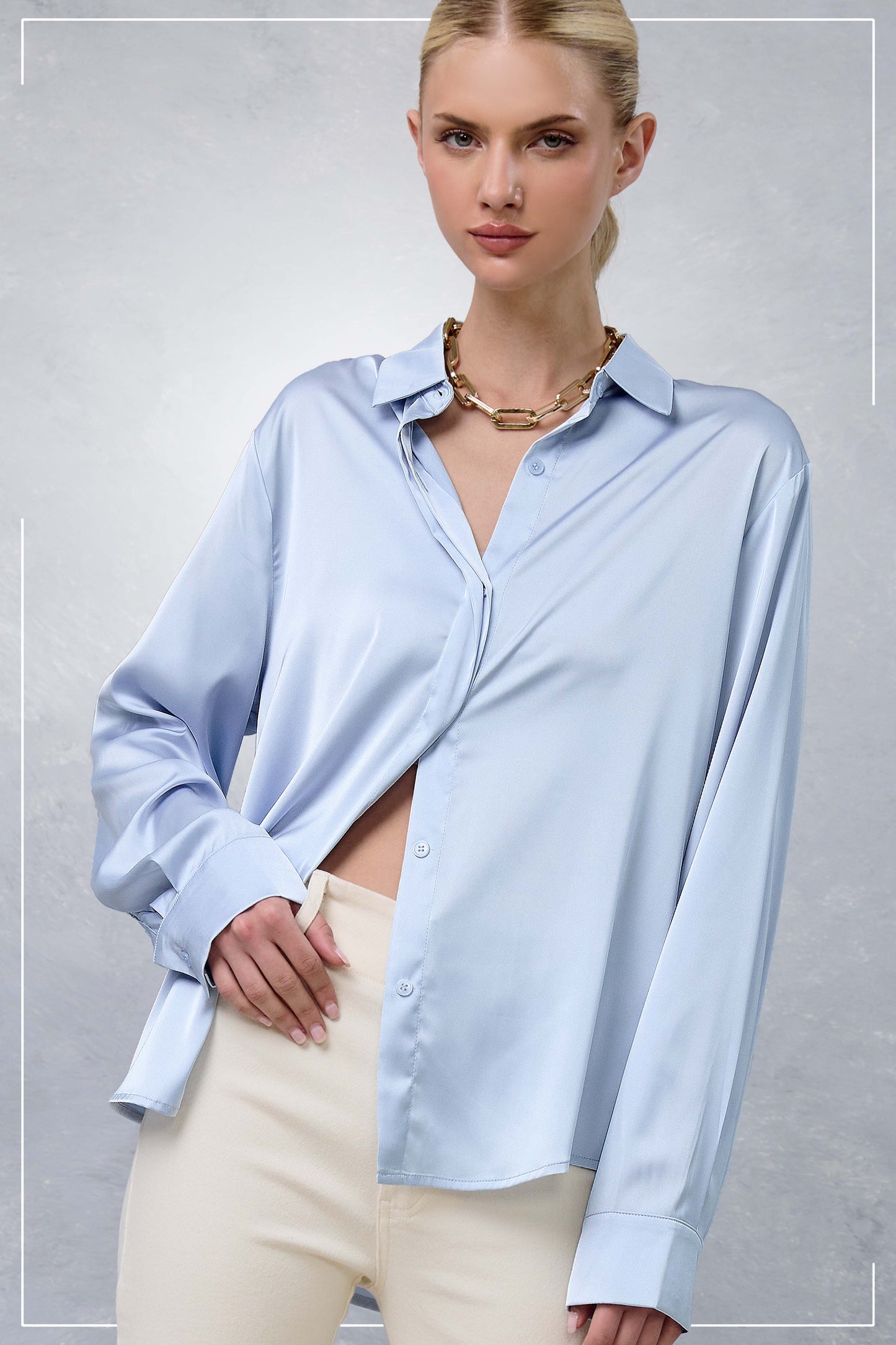 smooth operator silky button down