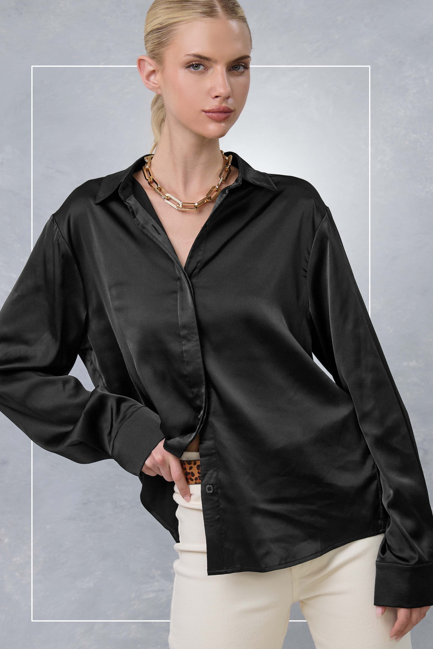 smooth operator silky button down