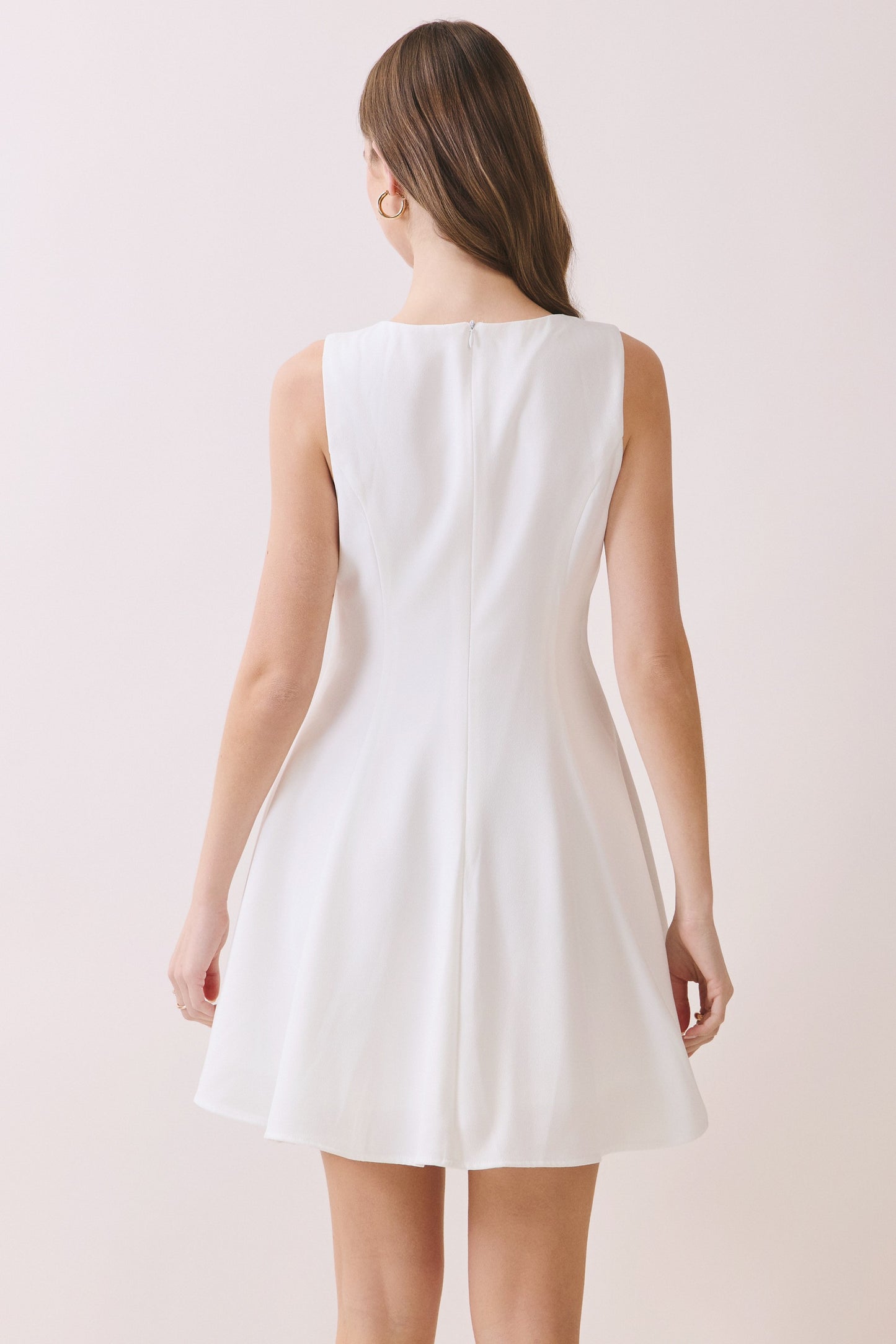 solid ground mini dress