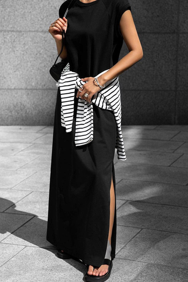 so solid maxi dress