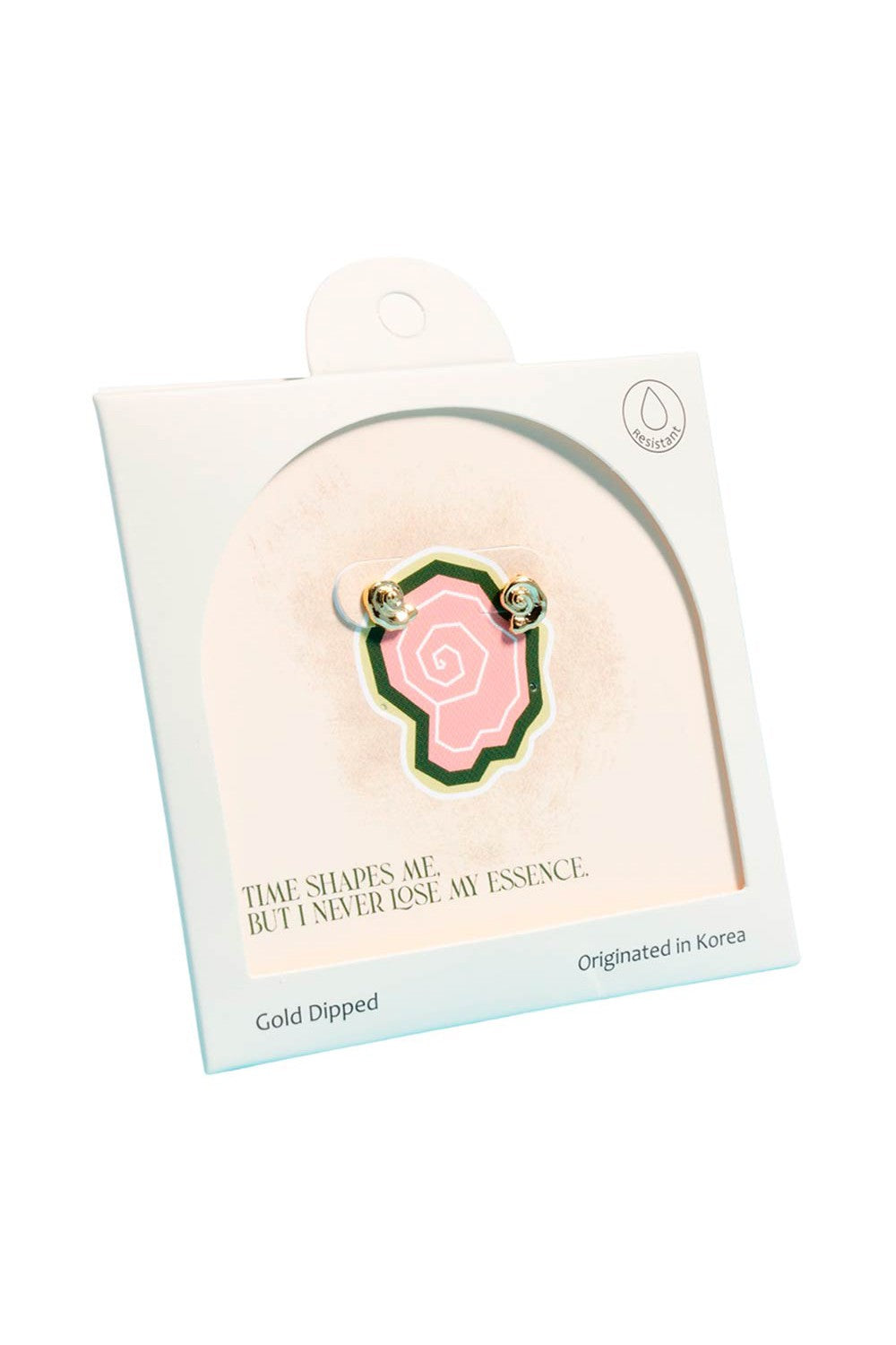 spiral shell mini stud earrings