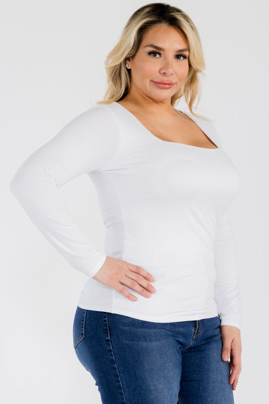 square up long sleeve-curvy