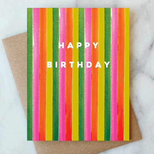 Starburst Happy Birthday Greeting Card