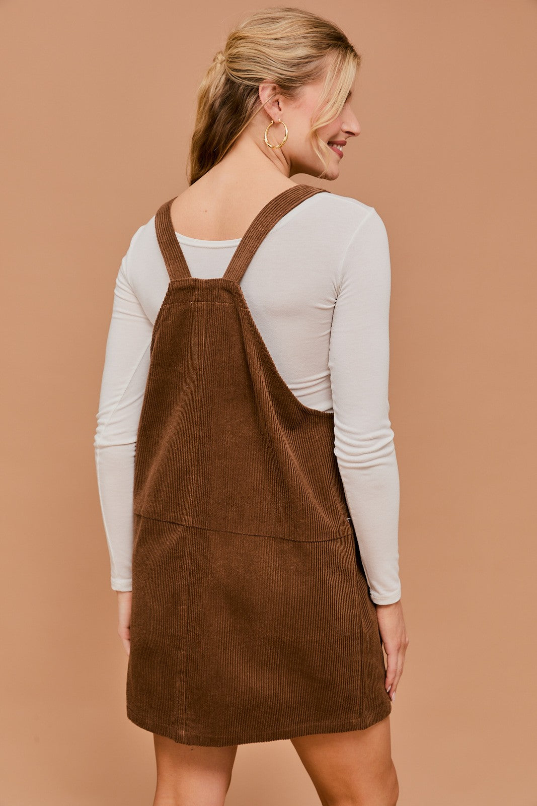 strike a cord overall dress