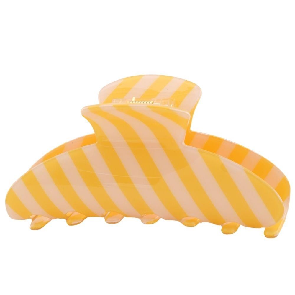 striped hair claw clip