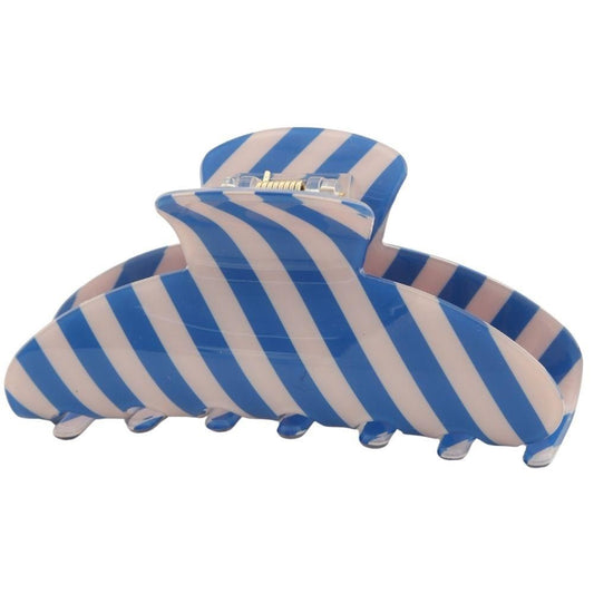 striped hair claw clip