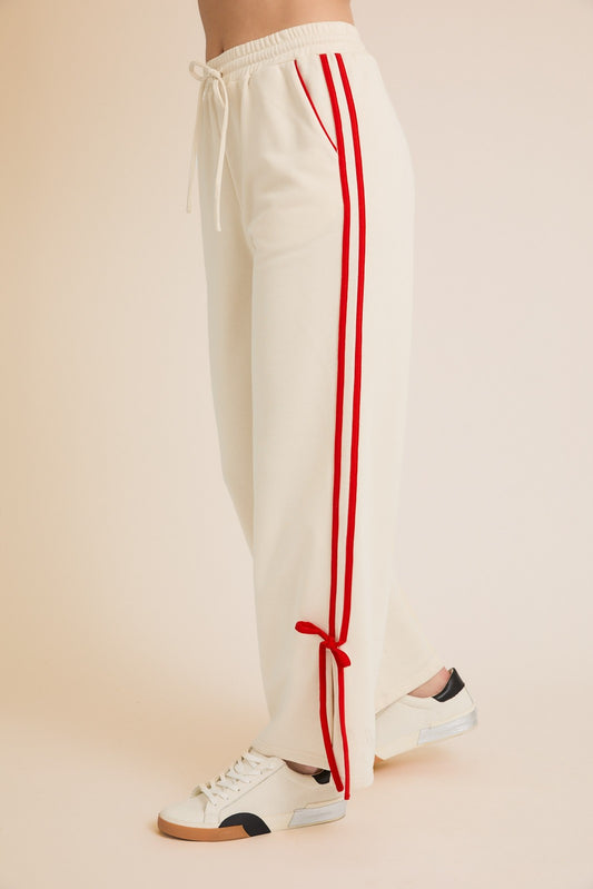 stripe right sweatpants