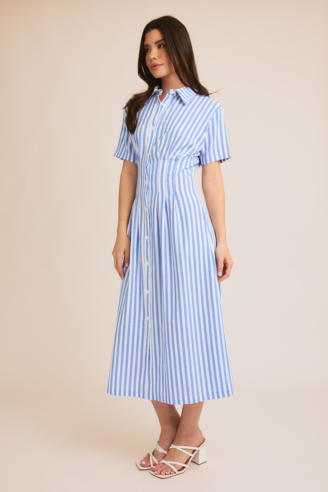 sunday stroll stripe shirt dress