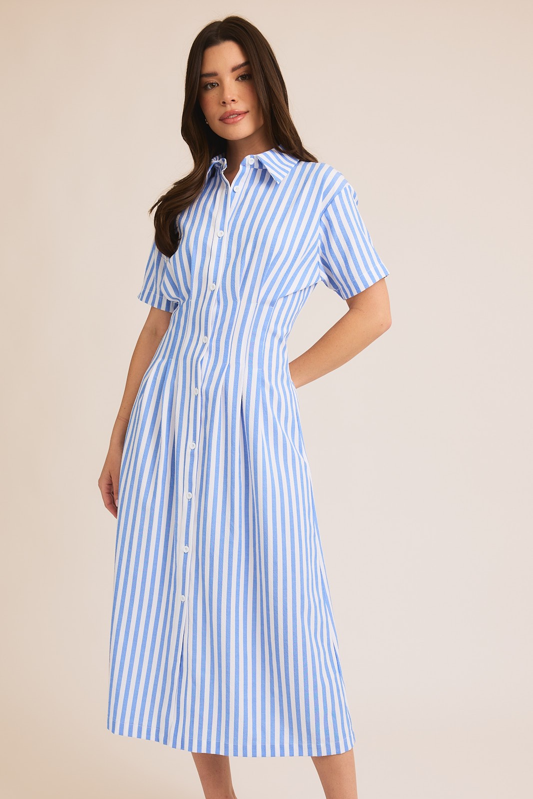 sunday stroll stripe shirt dress