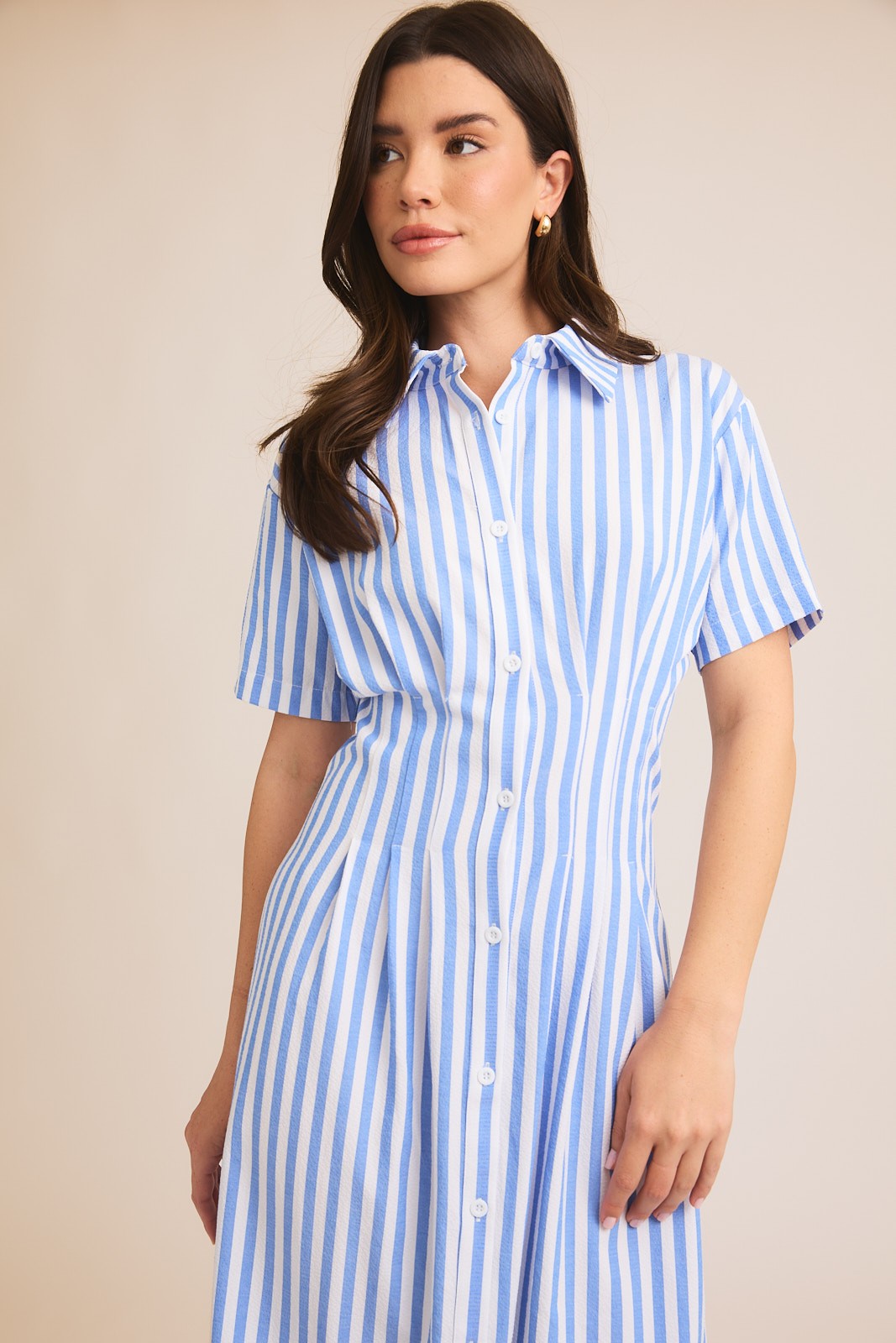 sunday stroll stripe shirt dress